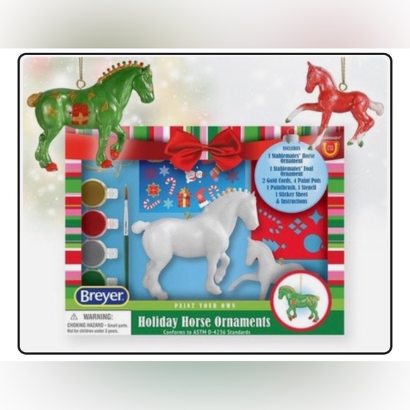Breyer Other - NIB Retired Breyer Holiday Horses Stablemates Ornaments Paint Sets (2)
DIY